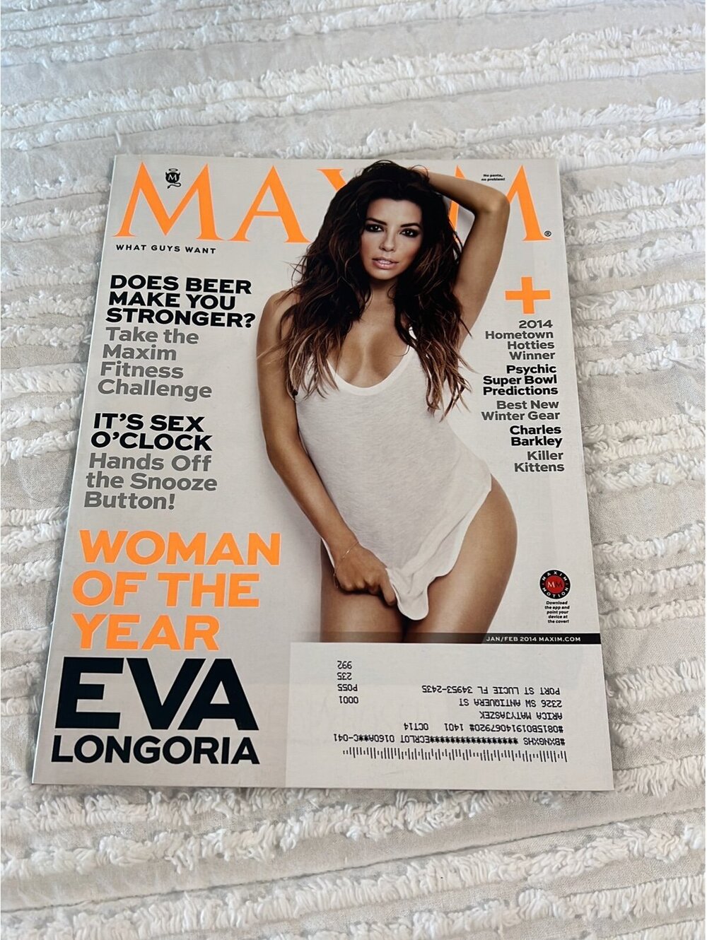 January February 2014 Eva Longoria Maxim magazine